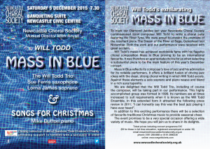 Mass in Blue and Christmas Flier